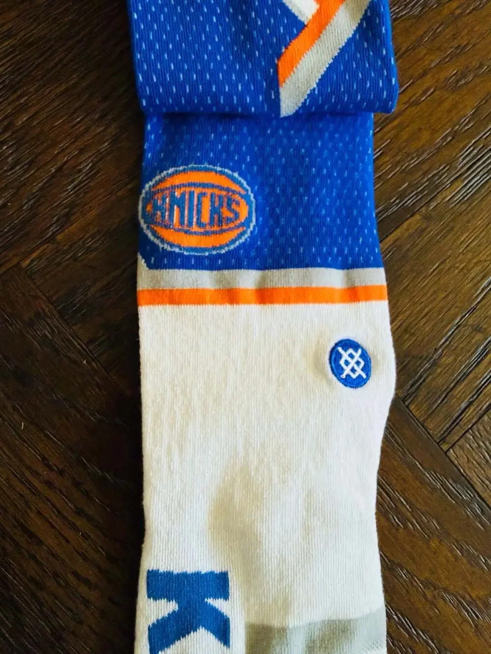 Men's New York Knicks NBA Basketball Stance Stripe Crew Socks Size Large 9-13